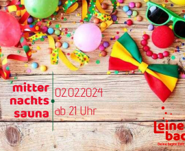 Karneval zur Mitternachtssauna am 02.02.2024